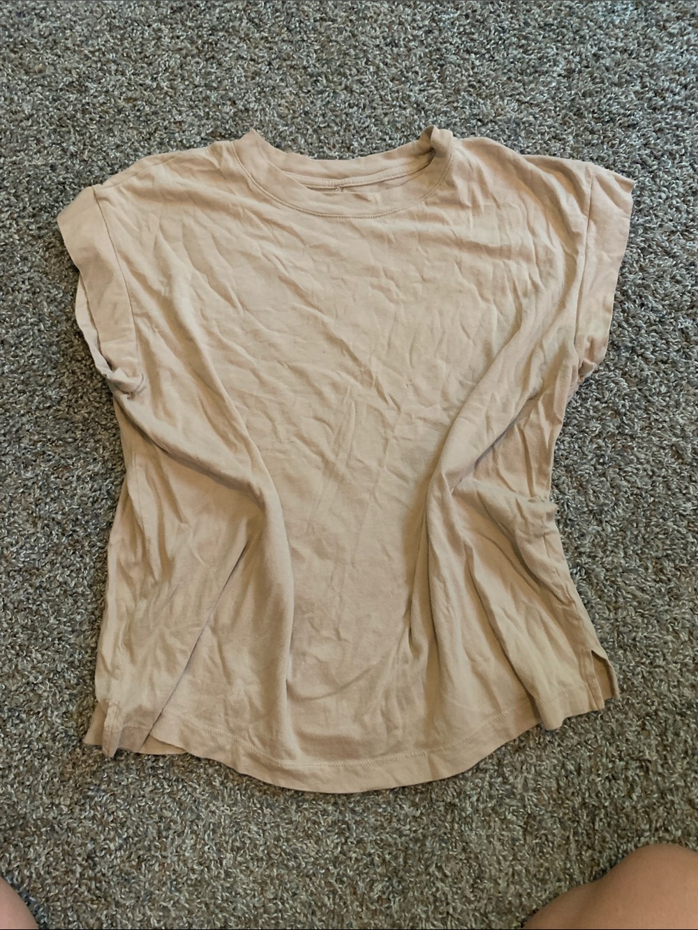 a new day Short Sleeve Crewneck Muscle Tee - Beige